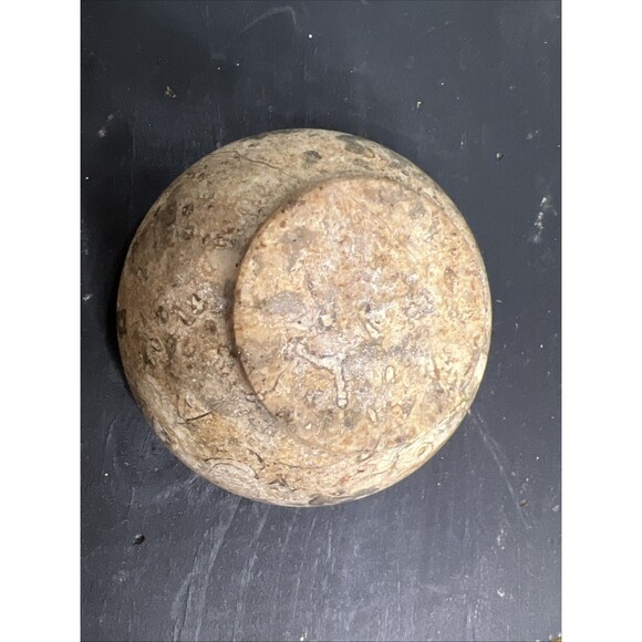 Classic 3 inch Fossil Stone Decorative Bowl/Trinket Dish , No Chips/Cracks - Picture 4 of 6